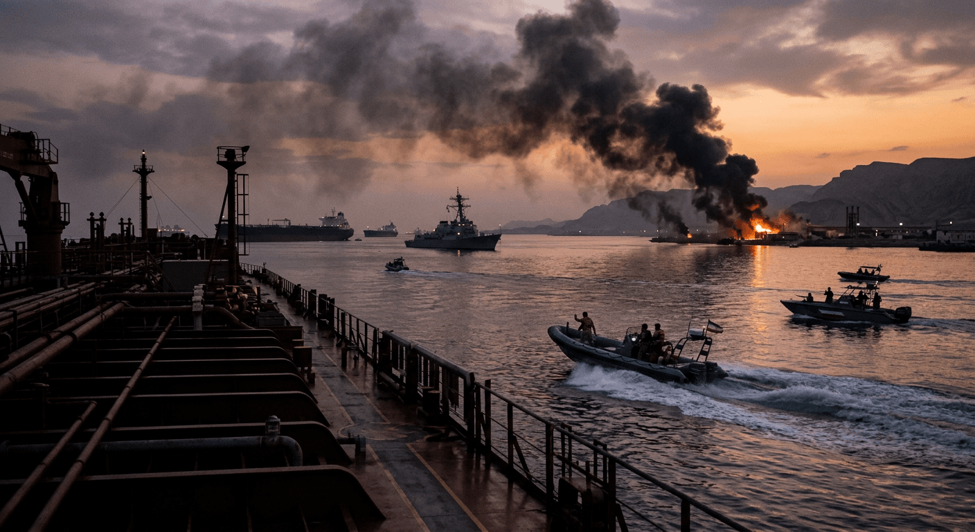 US Strikes on Iranian Ports Heighten Tensions in Strait of Hormuz Energy Chokepoint
