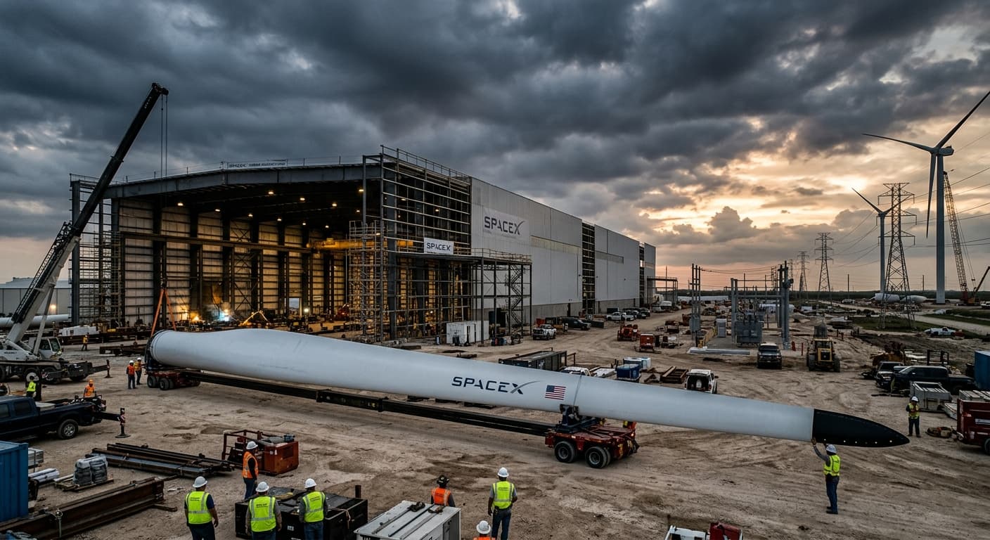 How SpaceX Turbine Blade Factory Solves AI Data Center Power Crunch and Grid Constraints