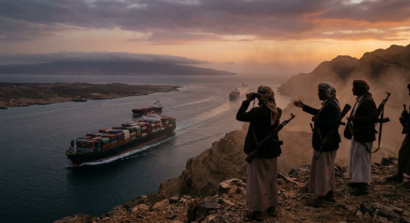 How Houthi Advances in Yemen Expose Bab el-Mandeb Supply Chain Chokepoints and Red Sea Shipping Risk Premiums